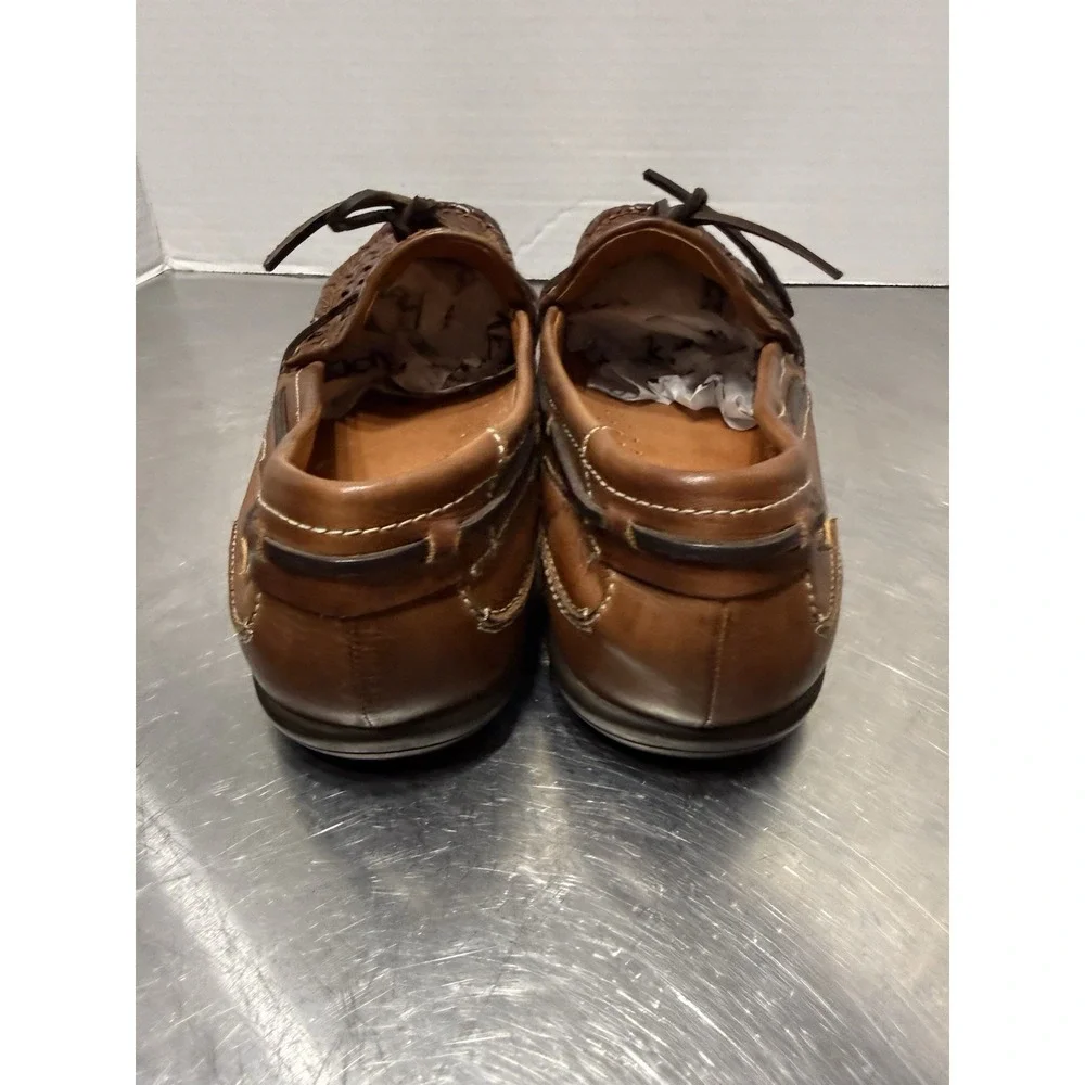Pikolinos Men's Woven Leather Driving Loafers Brown EU 44 US 11 Moc Toe Spain